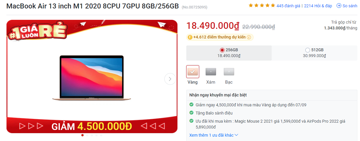 Giá MacBook tháng 9: Khan hàng, giảm tới 10 triệu đồng - 2