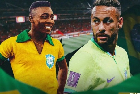 Neymar vượt "Vua bóng đá" Pele, ghi bàn xuất sắc nhất lịch sử ĐT Brazil
