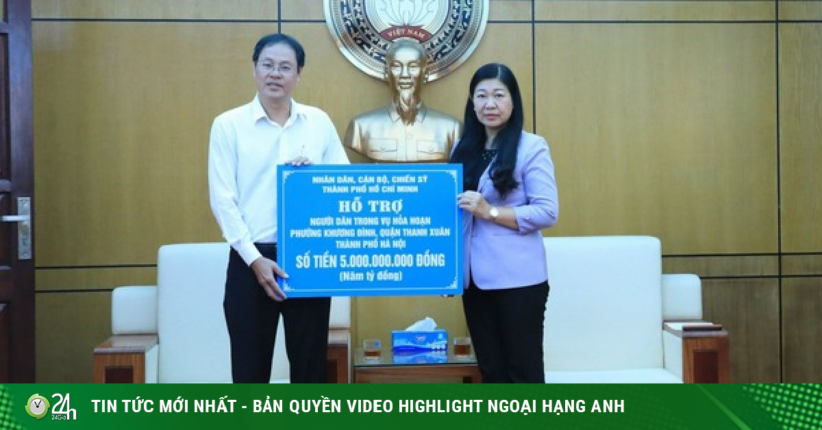 TP HCM trao 5 tỉ đồng hỗ trợ nạn nhân vụ cháy chung cư mini ở Hà Nội