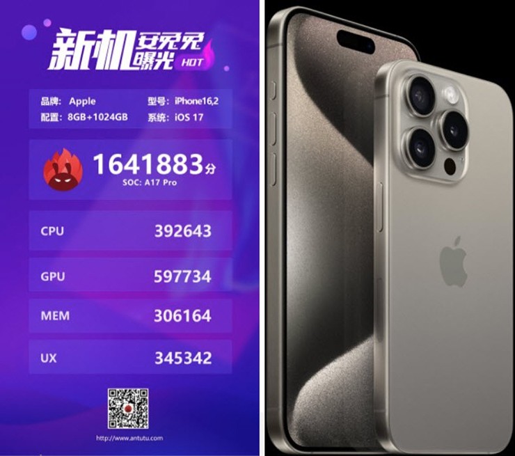 iPhone 15 Pro Max phô diễn sức mạnh đáng gờm trên AnTuTu - 2