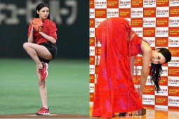 Mỹ nhân gây sốc với sở thích gập người trên thảm đỏ làm gì để chân đẹp nhất Nhật Bản?