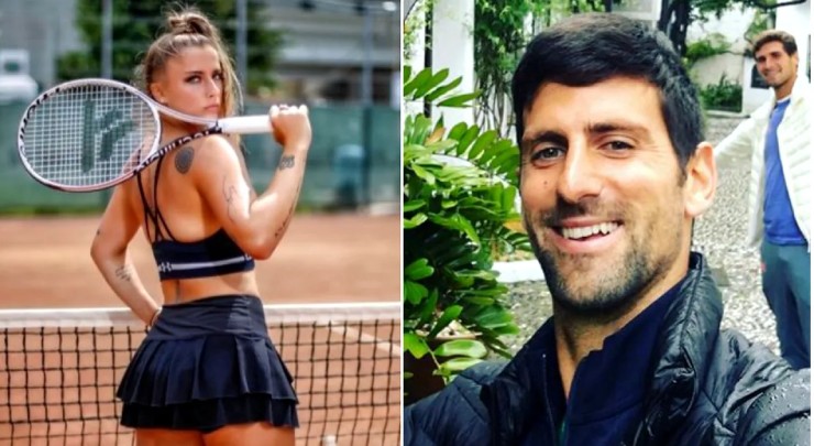 Mỹ nhân quần vợt &#34;xăm trổ hổ báo&#34; bày tỏ tình cảm với Djokovic - 1