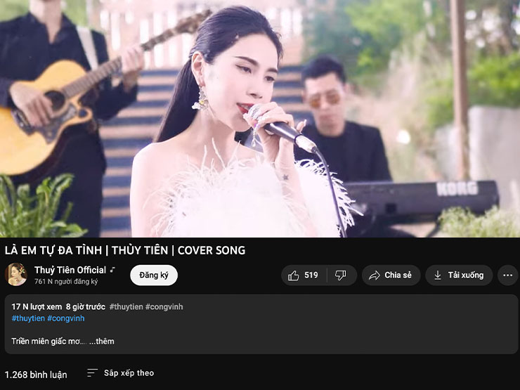 Bà xã Công Vinh ra MV cover nhạc Hoa, 8 tiếng chưa đạt 20 nghìn view - 1
