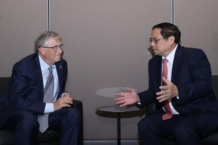 Mới đây, tại New York, Mỹ, Thủ tướng Phạm Minh Chính đã tiếp tỷ phú Bill Gates - người sáng lập tập đoàn Microsoft nổi tiếng.
