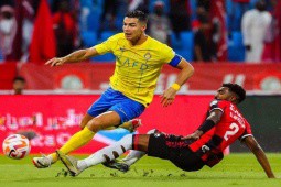 Video bóng đá Al Raed - Al Nassr: Siêu phẩm & thẻ đỏ, Ronaldo - Mane nhảy múa (Saudi Pro League)