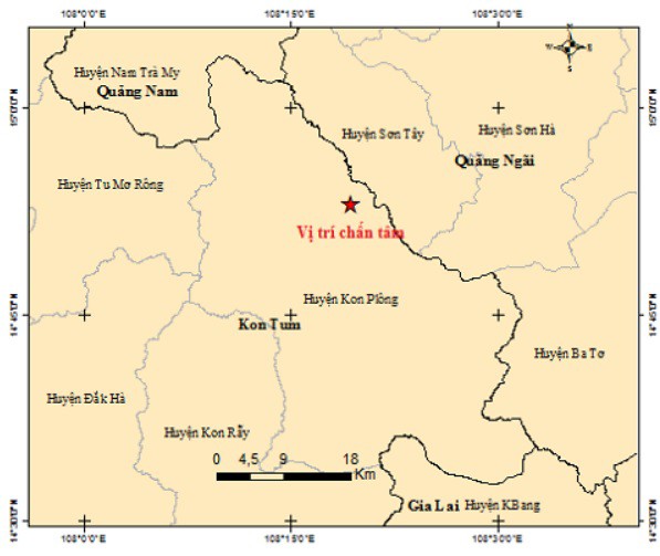 Kon Tum vừa xảy ra trận động đất mạnh nhất từ đầu năm 2023 - 1