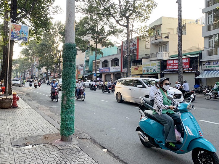 Hàng trăm trụ điện được “cởi áo giáp” sau nhiều năm quấn “cỏ” để chống rao vặt - 21