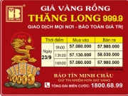 Giá Vàng Rồng Thăng Long- Bảo Tín Minh Châu ngày 23.9.2023