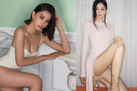 Mỹ nữ "nghìn năm có một" đi ăn cưới toàn mặc váy xẻ đến hông