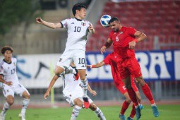 Video bóng đá U23 Palestine - U23 Nhật Bản: Ngỡ ngàng 2 thẻ đỏ, giữ chắc ngôi đầu (ASIAD)