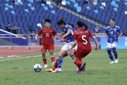 Video bóng đá ĐT nữ Việt Nam - Nhật Bản: Sụp đổ hiệp 2, ”cầu cứu” Myanmar (ASIAD)
