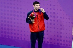 Kình ngư Huy Hoàng giành huy chương không tưởng ở ASIAD 19, tiết lộ mục tiêu Olympic