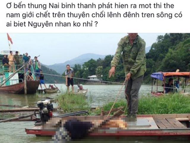 Phát hiện thi thể nam thanh niên đầu chúc xuống nước, người trên thuyền