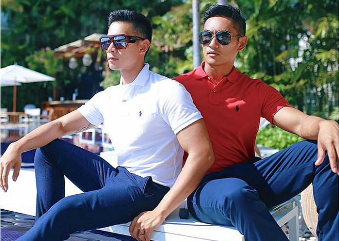 Tan chảy với gu thời trang đồng điệu của Hồ Vĩnh Khoa và bạn trai - 4