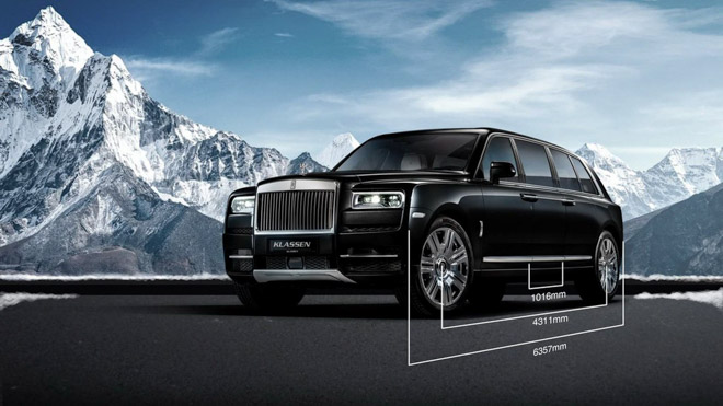 Xe độ RollsRoyce dài 7 mét giá 77 tỷ chỉ dành riêng cho khách VIP