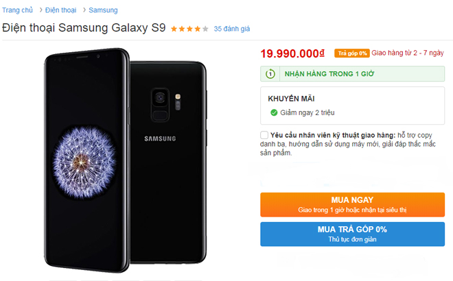 HOT: Galaxy S9, Galaxy S9+ đang giảm sốc 2 triệu đồng - 1