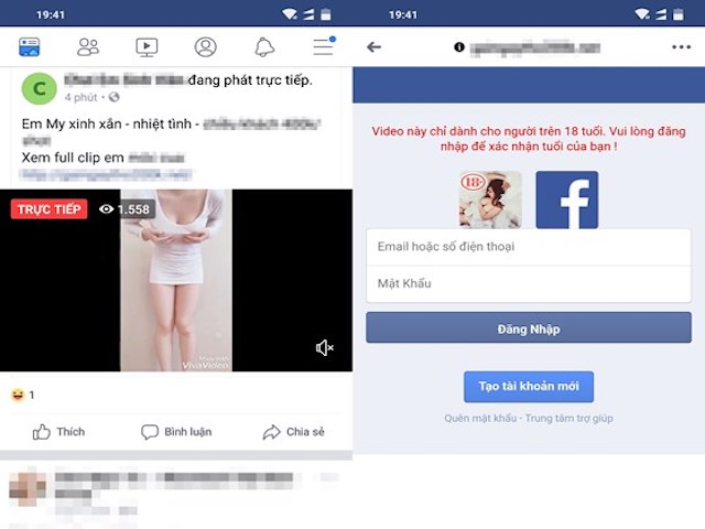 Mất tài khoản Facebook vì xem video khiêu dâm