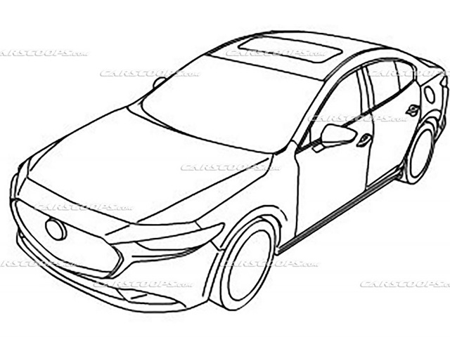 Mazda 3 2019 thế hệ mới lộ bản phác thảo thiết kế