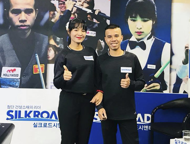 "Vua bi-a" Việt sát cánh “thánh nữ bi-a Campuchia” trước World Cup - 1