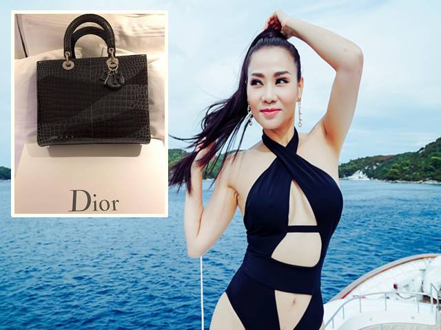 Thu Minh được chồng tặng túi Dior cá sấu nửa tỷ đồng, thế giới chỉ có 3 chiếc