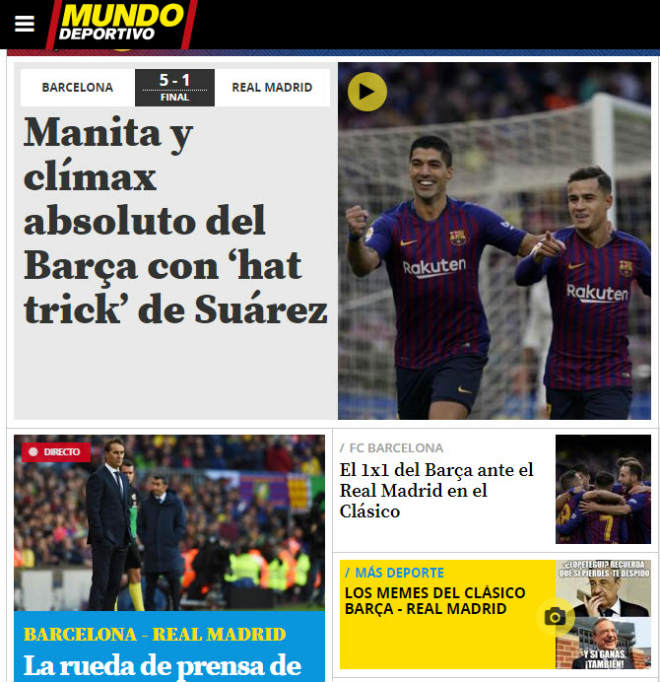 Barcelona "hủy diệt" Real Madrid: Báo Tây Ban Nha tiễn Lopetegui ra đường - 4