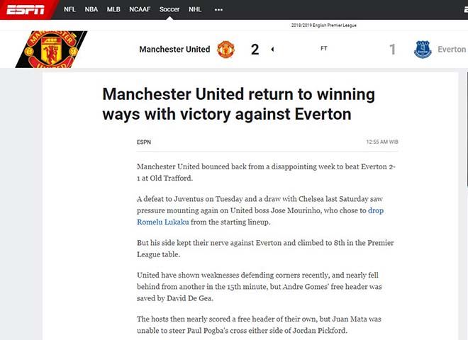 MU hạ Everton: Báo Anh khen Mourinho dũng cảm, vẫn chê Pogba - Martial - 6