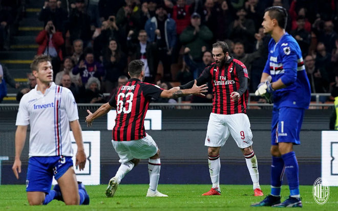 AC Milan - Sampdoria: &#34;Nã đại bác&#34; hạ màn đại tiệc 5 bàn - 1