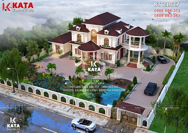 Nghiêng ngả với những mẫu thiết kế nhà Villa 2 tầng đẹp nhất 2021 - Kiến  trúc Angcovat