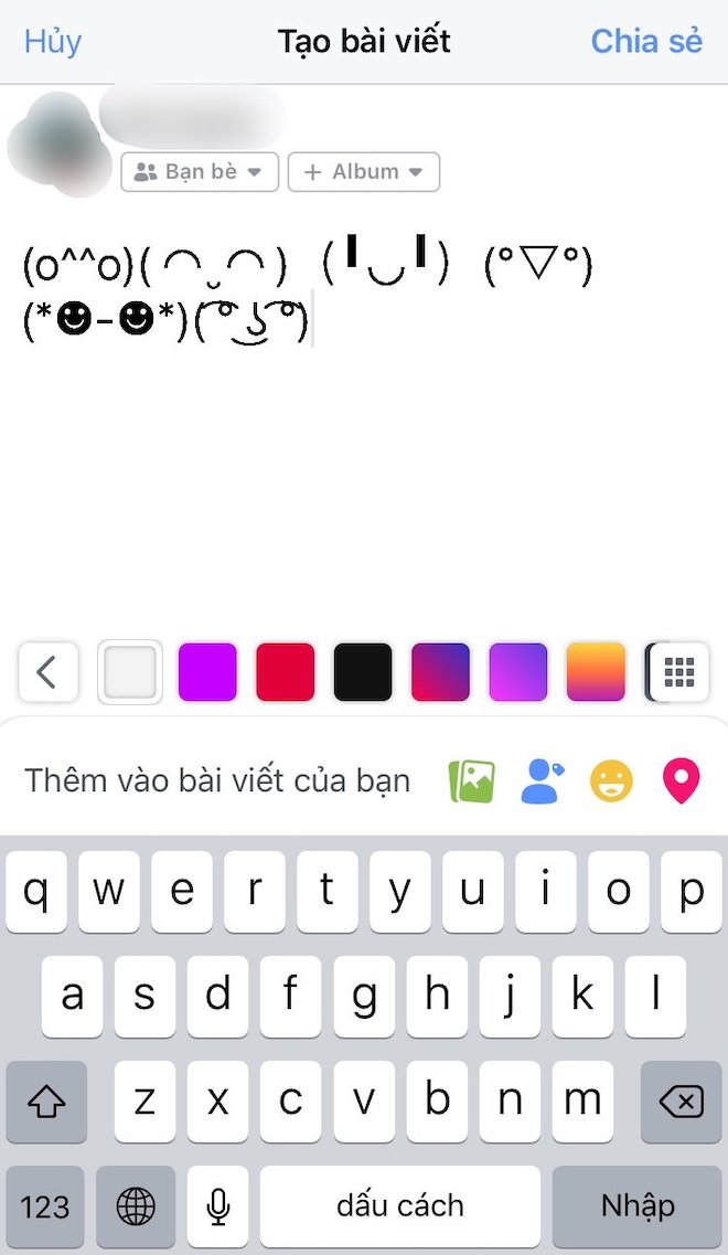 Cách tạo biểu tượng mặt cười ngộ nghĩnh bằng text trên iPhone - 8