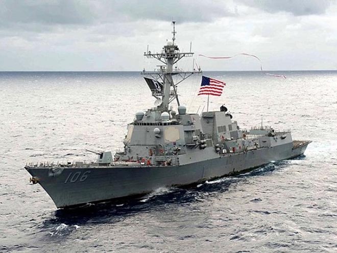 Mỹ đưa hai tàu chiến đến eo biển Đài Loan - 1