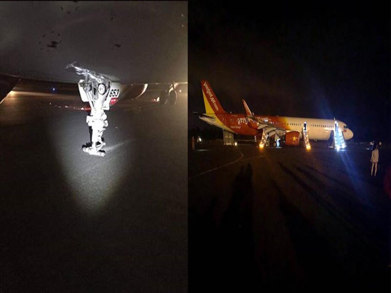 Vụ máy bay Vietjet hạ cánh gặp sự cố: Tìm thấy 1 chiếc lốp rơi ở sân bay - 1