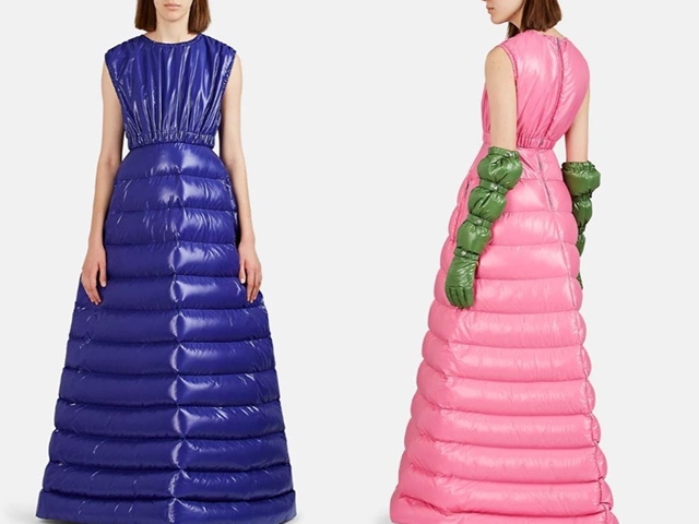 Choáng với váy dạ hội biến tấu từ áo phao, giá hơn 60 triệu