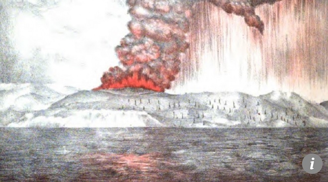 Vụ phun trào núi lửa mạnh gấp 10.000 bom hạt nhân, khiến 37.000 người chết - 1