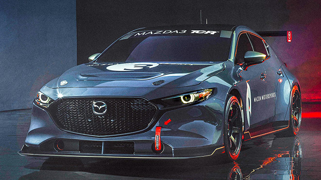  Variante de coche de carreras de la nueva generación Mazda 3 TCR