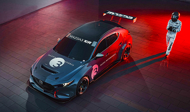  Variante de coche de carreras de la nueva generación Mazda 3 TCR