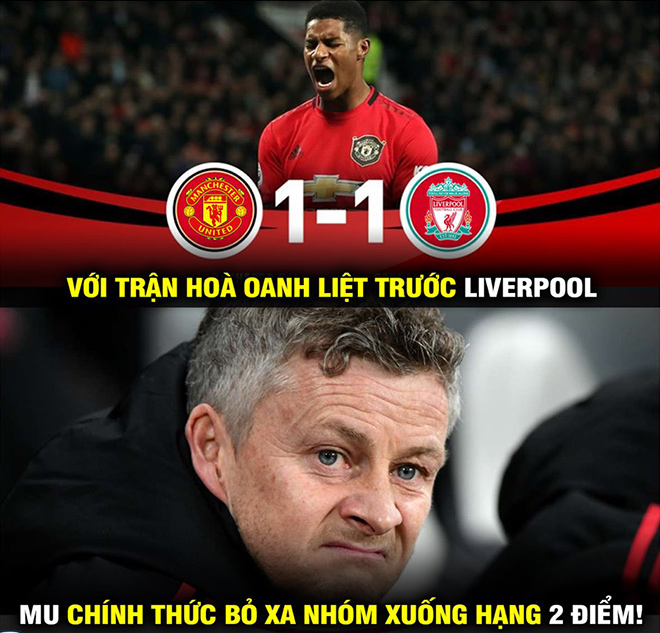 Ảnh chế: MU "hít khói" Liverpool trên bảng xếp hạng ngoại ...