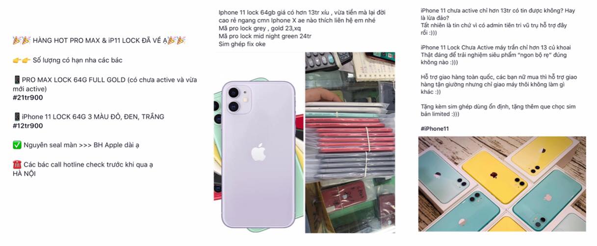iPhone 11 khóa mạng giá dưới 13 triệu gây bão thị trường