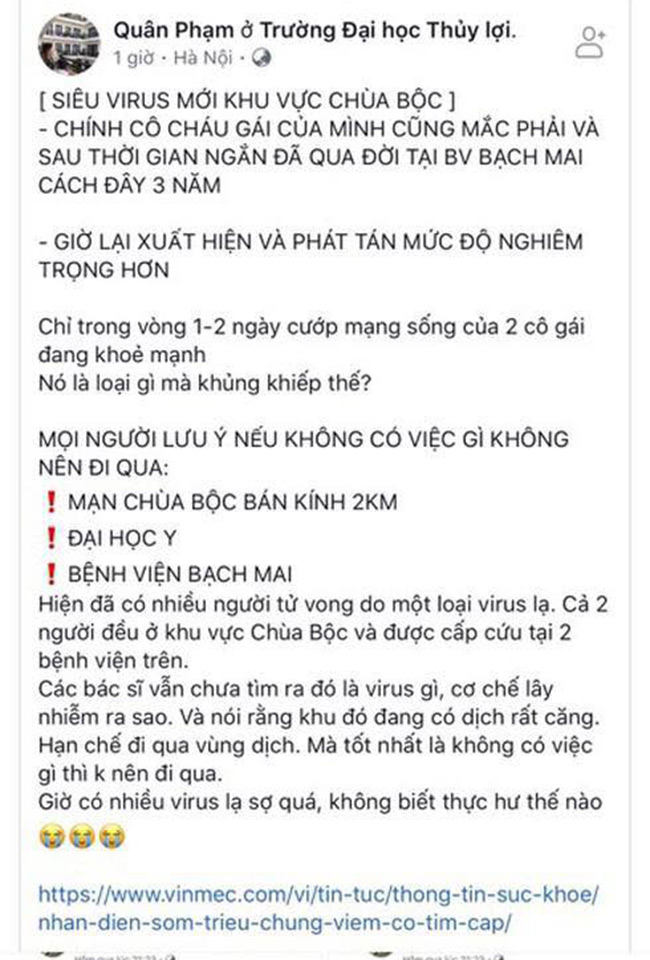 Hà Nội điều tra thông tin “2 trường hợp tử vong do vi rút lạ gây viêm cơ tim” - 1