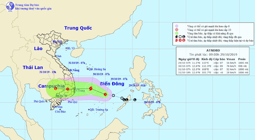 Áp thấp nhiệt đới sắp mạnh thành bão, hướng vào Nam Trung Bộ - 1
