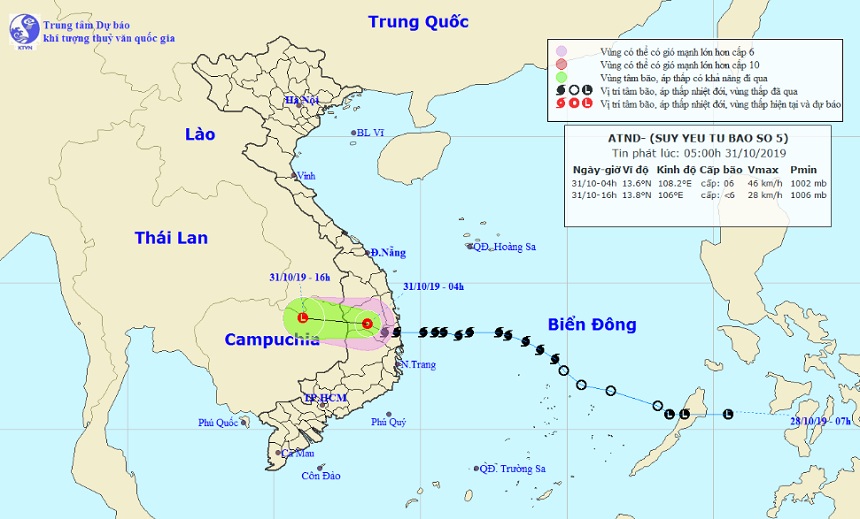 Diễn biến mới của bão số 5 Matmo đổ bộ đất liền Bình Định - Phú Yên trong đêm - 1