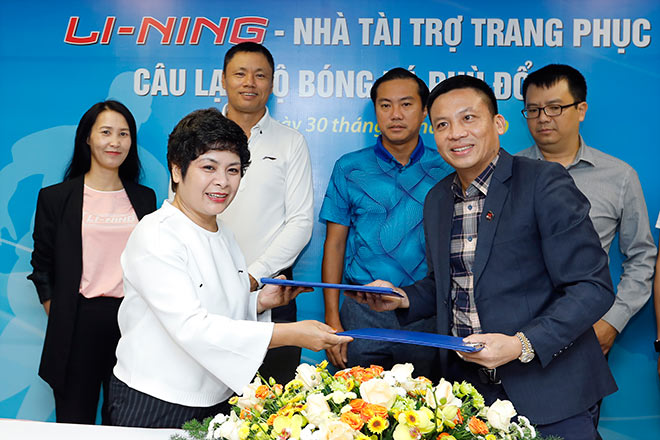 Li-Ning trở thành nhà tài trợ trang phục chính thức cho Clb Bóng Đá Phù Đổng - 1