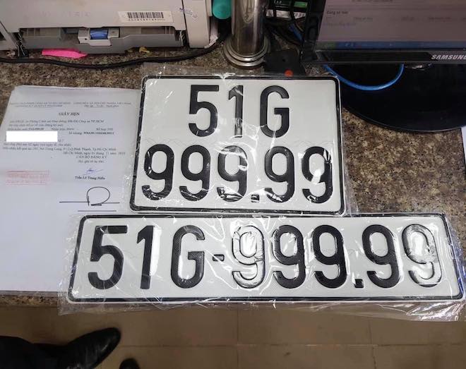 “Bàn tay vàng” bấm được biển số 51G - 999.99 siêu đẹp - 1