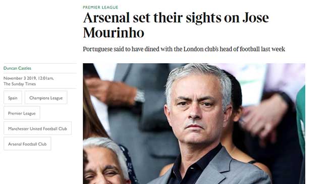 Arsenal mời Mourinho dẫn dắt: Emery sống sót được thêm mấy trận? - 1