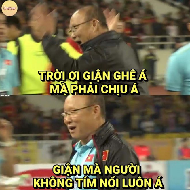 Ảnh chế thầy Park "giận tím người" sau trận Việt Nam hòa tiếc nuối Thái Lan - 5