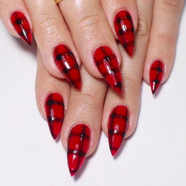 11 mẫu nail đỏ xinh xuất sắc cho các nàng thêm cuốn hút mùa lễ tết - 4