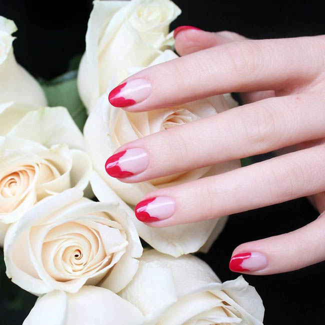 11 mẫu nail đỏ xinh xuất sắc cho các nàng thêm cuốn hút mùa lễ tết - 11