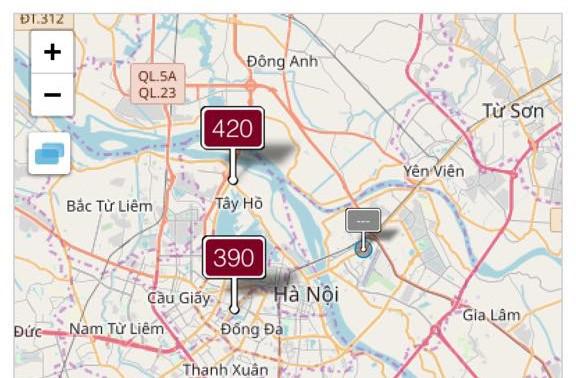 Không khí tại Hà Nội ở ngưỡng &#34;rất có hại cho sức khỏe mọi người&#34; - 1