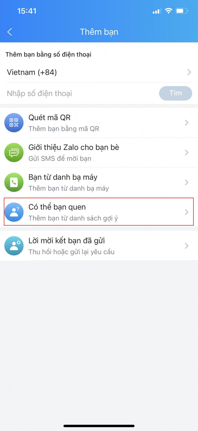 Ways to find and make friends on Zalo without phone numbers - 3
