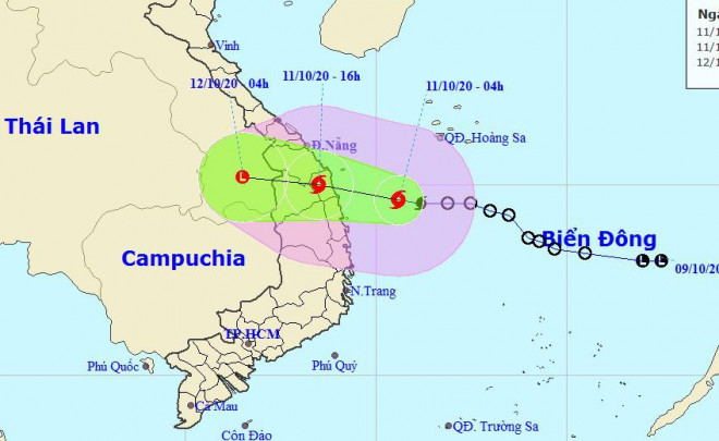 Bão số 6 lao nhanh vào Quảng Nam-Bình Định, gây mưa đặc biệt to tới 700mm - 1