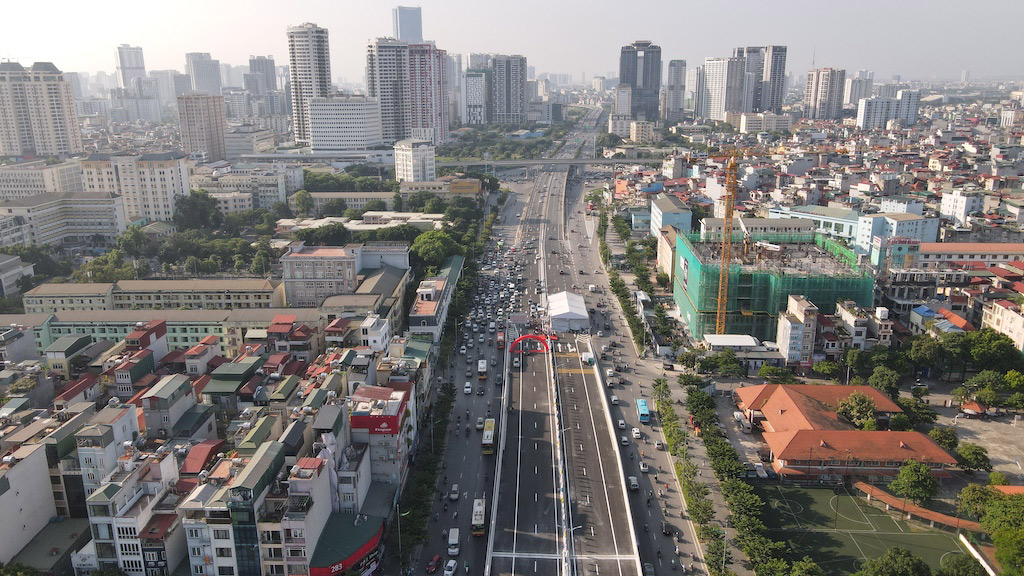 Thông xe cầu cạn hơn 1.000 tỷ nối với cầu 2 tầng độc nhất trên sông Hồng - 13